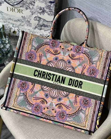 small christian dior tote bag|christian dior tote bag colorful.